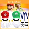 Offizielles Mario Charakter Erwachsenen Achteck Sonnenhut Baseballkappe und Zubehör Set
