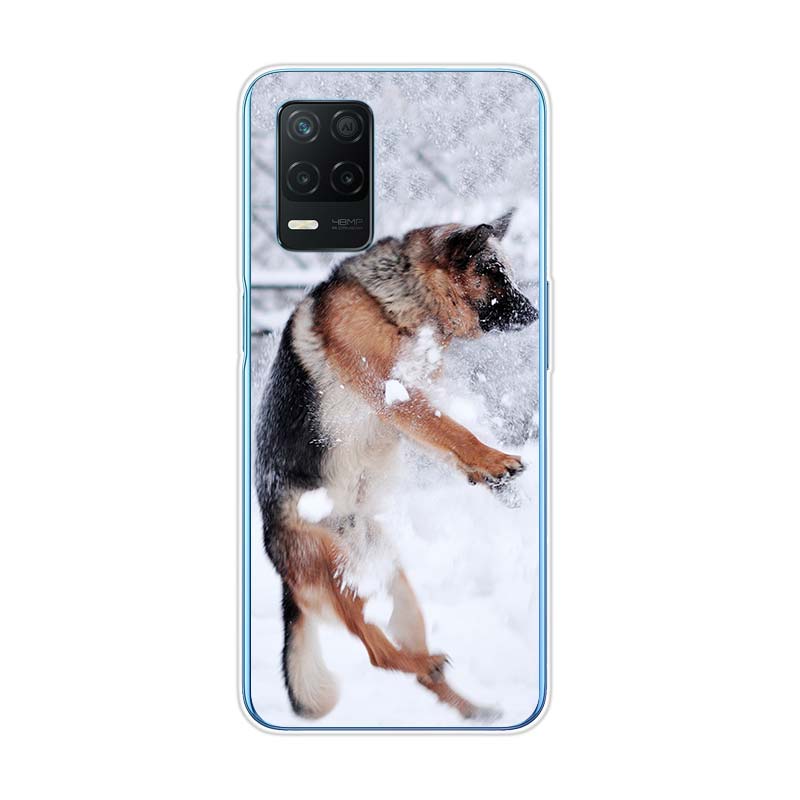 German Shepherds Dogs For Realme 8 8i V3 V5 GT Neo Flash Edition Explorer Master Neo2 Narzo 30 50i 50A C21Y Phone Case