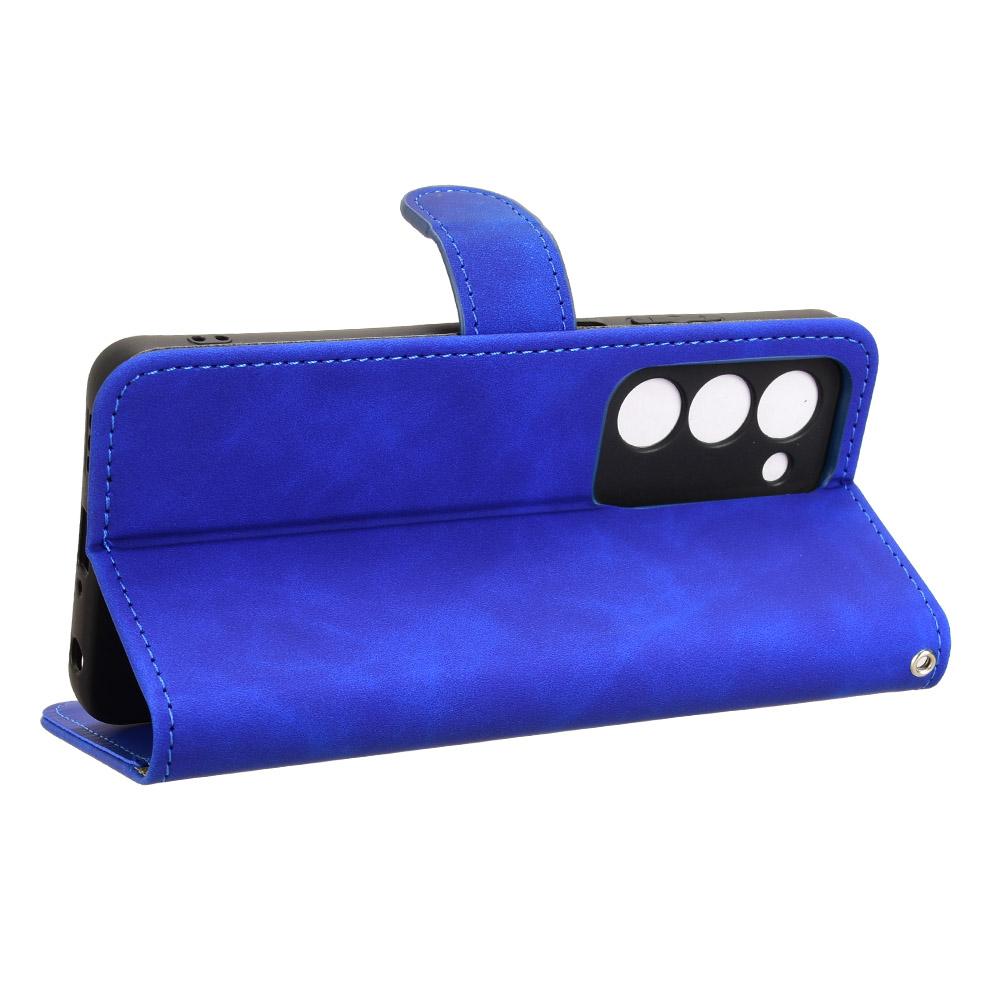 Dla Oppo A5 5G Skórzane Etui Skóra w Dotyku Odporne na Upadki Portfel Klapka Pokrowiec na Telefon