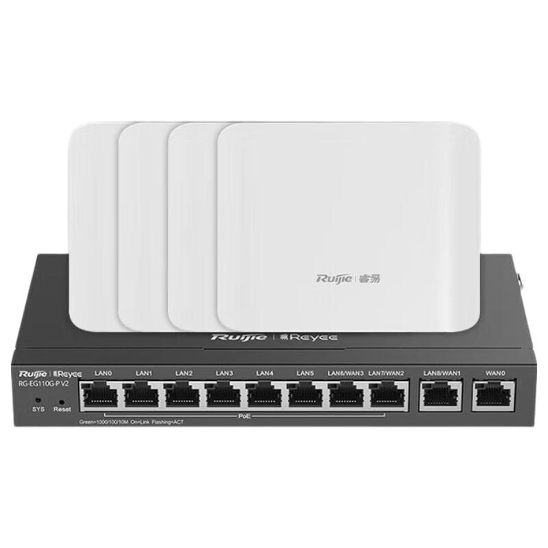 Ruijie Wi-Fi 6 AC+AP Whole Home Mesh Router Kit (CN version)