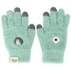 [Yokaisha] Gegege No Kitaro Smartphone Compatible Embroidered Gloves (Green (Kitaro & Medama Oyaji))