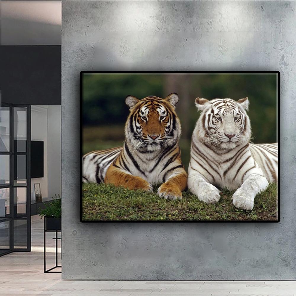 DIY 5D Diamond Painting Animal Tiger Cross Stitch Kit Full Drill Embroidery Mosaic Art Picture of Rhinestones Gift