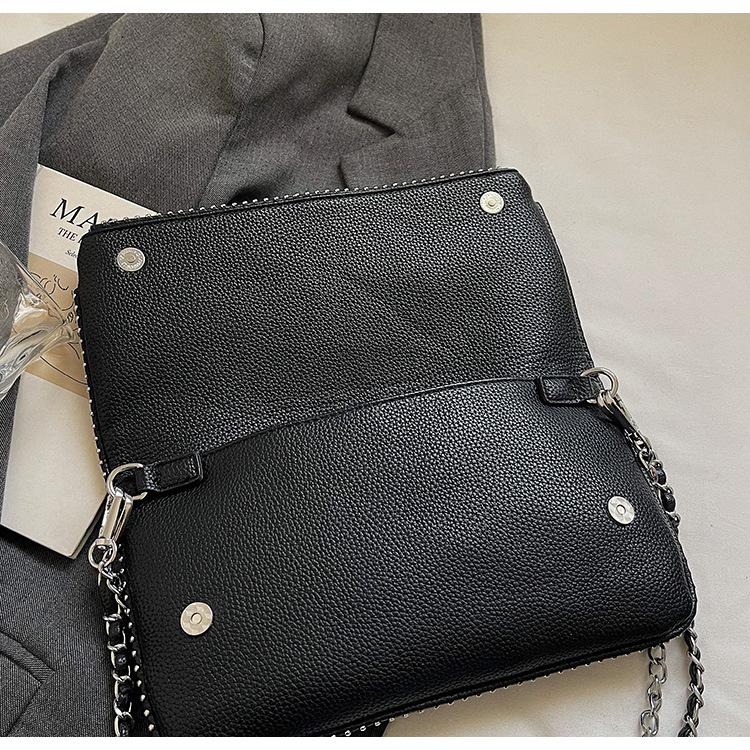 Luxury-luxurious Small Square Bag, Trendy and Simple Chain Bag, High-end Single-shoulder Bag, Retro Crossbody Bag
