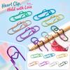 Heart Shaped Clips with Pen Clip Design for School Supplies
