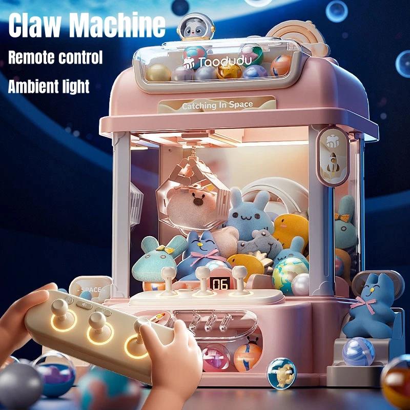 Macchina a Graffe Giocattolo Mini con Telecomando per Bambini, Gioco a Gettoni, Macchina Automatica con Gru per Bambole, Regalo di Compleanno di Natale per Bambini