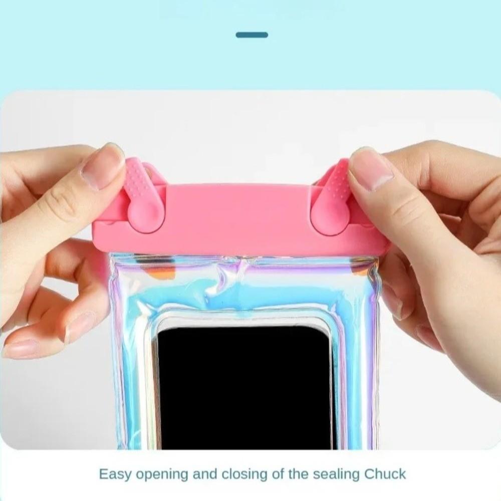 Transparent Waterproof Phone Bag PVC Swimming Storage Bag Floating Airbag Pouch Beach Diving