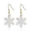 Christmas Santa Snowflake Earrings Cane Candy Bells Elk Earrings Christmas Hat Earrings