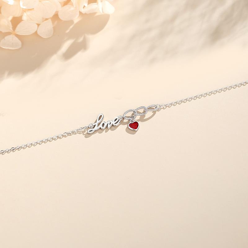 Tancise 925 Sterling Silber Zirkon Armband Schmuck Geometrische Perlenkette Gliederarmbänder Mode Feines Hochzeitsgeschenk für Freundin Frauen