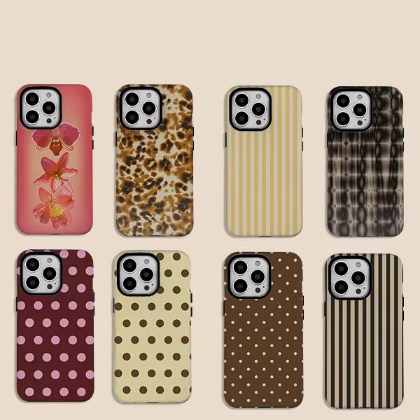 Luxus Ins Beerenpunkt Heißes Handyhülle für iPhone 17 16 15 14 13 12 11 X XS XR XSMAX 7 8 Air Pro Max Plus Luxuriöse Doppelschicht-Abdeckung