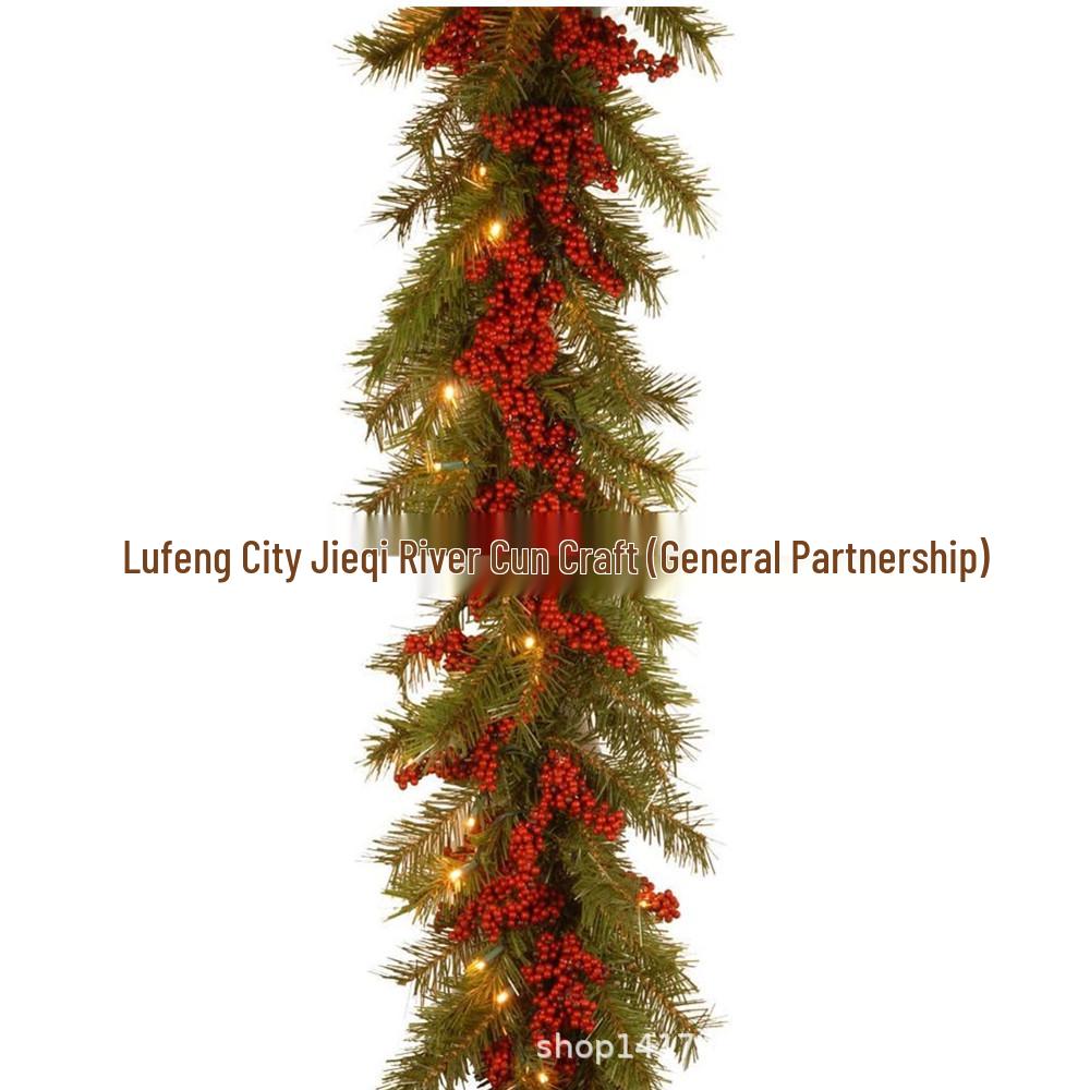 Red Berry Christmas Door Vine Decoration, 180cm/2.7m