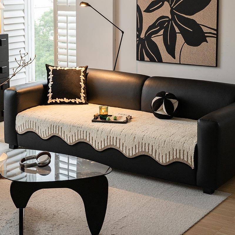 

Premium Sofa Cushion New Autumn And Winter Straight Row Non-Slip One-Piece Seat Cushion Cover Cloth Towel Universal In All Seasons 70*70cm