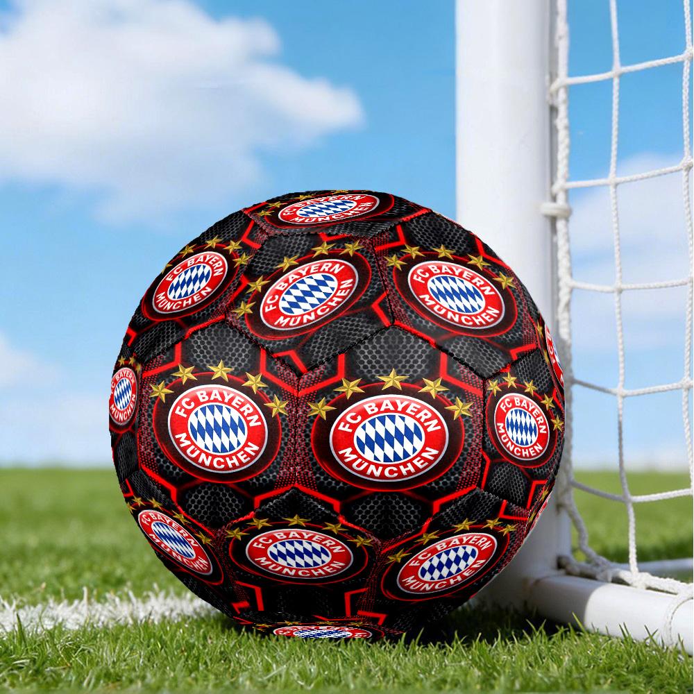 Munich FC Crest Printed Size 5 Soccer Balls, High-Quality, Anti-Slip, Protective Football, A Unique Gift , Birthdays, Christmas Gifts