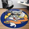 1PC Bunny Looney Tunes Office Round Area Rug, Indoor Mat Suitable For Office, Under Office Chairs Bedroom Living Room Home Decor DT1212037