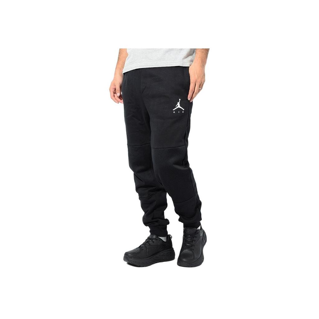 Jordan Air Letter Print Drawstring Knit Joggers Men Bottoms Black AA1447-010