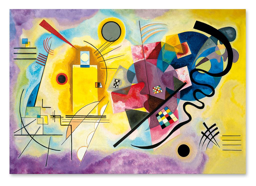 Poster Kandinsky Yellow Red Blue