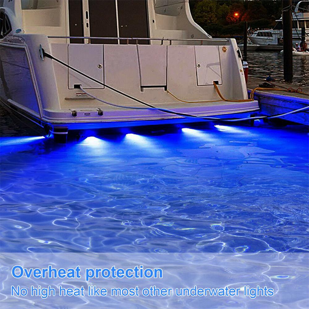 2X42 LED Yacht Underwater BOAT MARINE Transom RV LIGHTS Stainless Steel Pontoon Navigation Lights Yacht Boat Stern Anchor Lamp