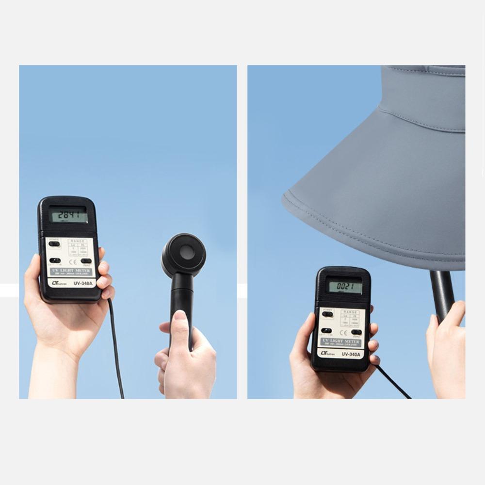 Sunshade Folding Empty Top Cap Sunscreen Double-face Sun Hat Ice Silk High Ponytail Hat Girls