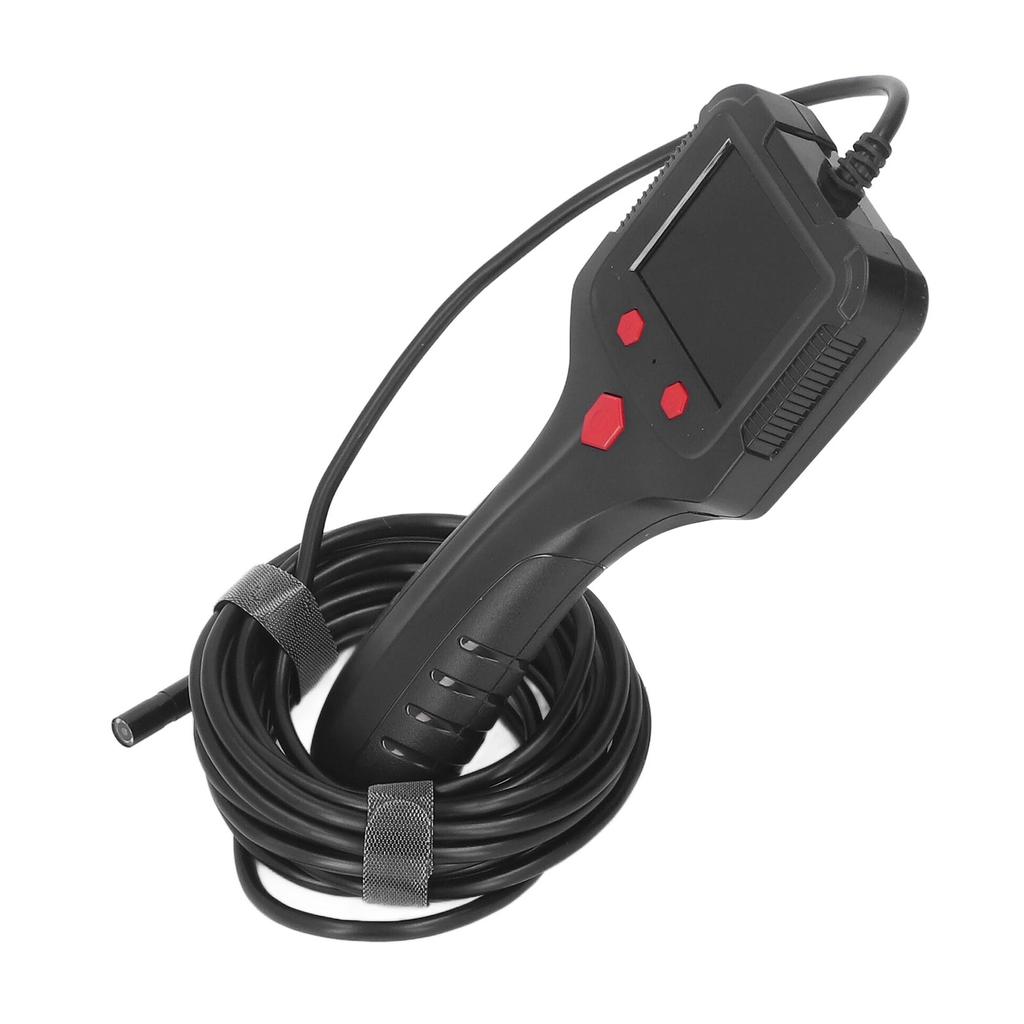 Industrial Endoscope Cam Handheld Inspection Borescope 2.4in LCD Screen 8mm Lens IP67 Waterproof Adjustable Brightness