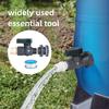 PVC-Wassertonne Wasserhahn Set mit Universalverbinder und Wandhalterung für einfache Gartennutzung