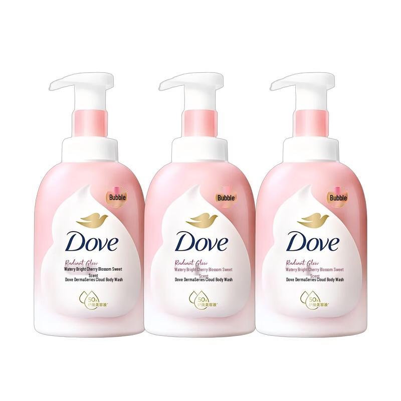 Dove Увлажняющая пенка для душа «Цветущая вишня» (3 шт.)