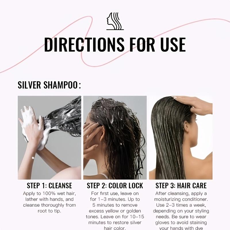 Shampoos for Color Lock Silver Pink Cleanse Hair Care Series
