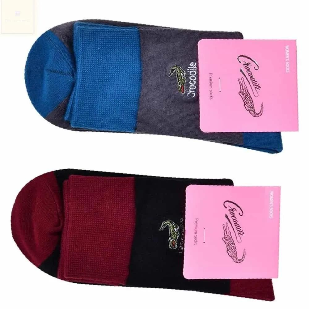 Crocodile Women s Casual Mid-Length Socks Women s Socks Pretty Socks Women s Socks 24cm Random Shipping (5 Pairs)