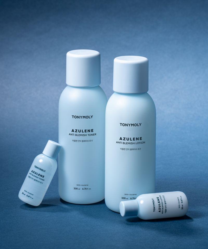 Azulene Anti-Blemish 2-Piece Set (Skin 200ml+20ml, Lotion 200ml+20ml)