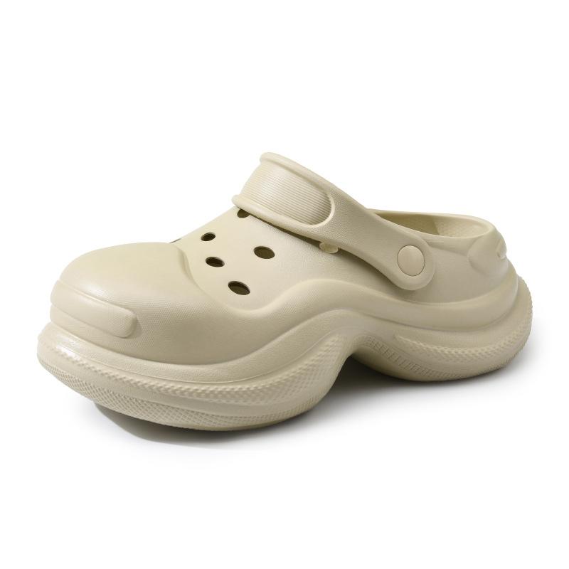 Girls' hole shoes heightening shoes wear thick soles, non-smelly feet, non-slip slippers, advanced sense