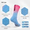 Gradient Non-slip Sweat-wicking Cycling Socks - Mid-calf, Thick Towel Bottom