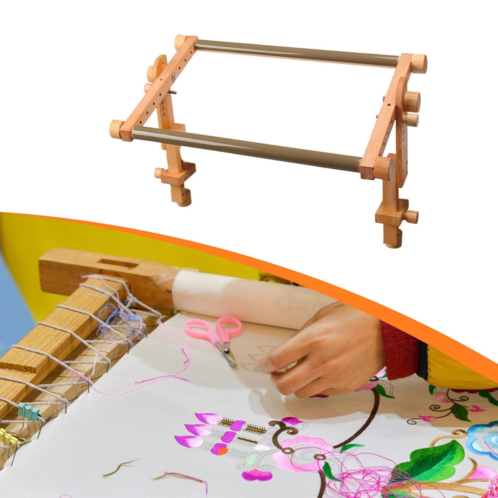 

Регулируемая рама для вышивания, Дерево, Держатель для рукоделия, Простая в использовании подставка-держатель для рукоделия, Вышивка крестом