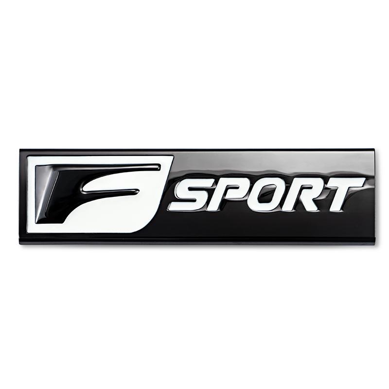 3D Metal F SPORT Logo Rear Trunk Badge Sticker Accessories For Lexus Fsport Plug-in Hybrid ES UX 300e GS GX LBX NX RX 350h 450h