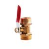 12mm Air Compressor Brass Switch Pipe Fittings Pipe Male To Male Thread Ball Valve