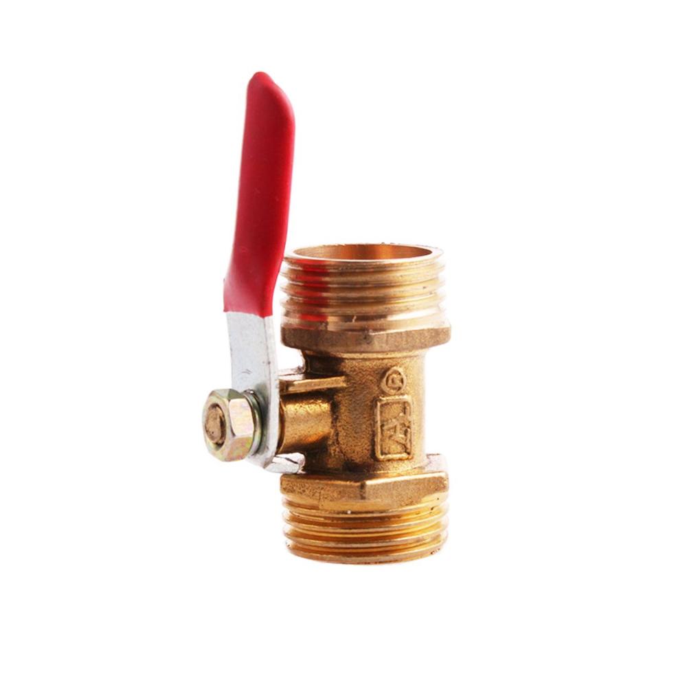 12mm Air Compressor Brass Switch Pipe Fittings Pipe Male To Male Thread Ball Valve