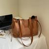 2025 Autumn & Winter Fashion New Faux Suede Square Shoulder Bags Hasp Large Capacity Commute Stylish Design Women's Tote Bags