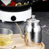 Metall Fettbehälter Ölaufbewahrungsgefäß Praktische Gewürzflasche Ölspender Edelstahlmaterial zum Kochen