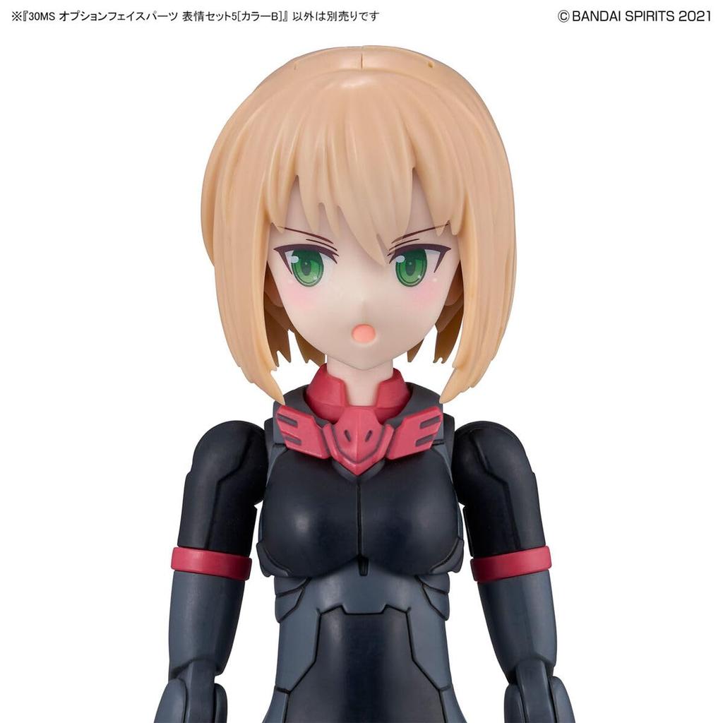 30MS Option Face Parts Expression Set 5 [Color B] Pre-Painted Plastic Model Kit