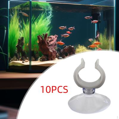 10 Stück Aquarium Heizung Saugnäpfe Clips Fischbecken Werkzeuge Praktisch 2,5 cm Außendurchmesser