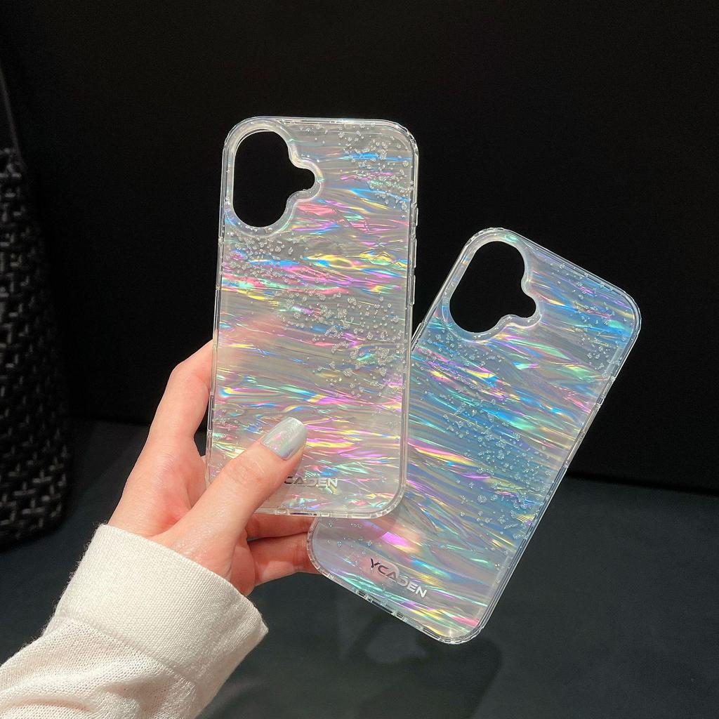 Starry Sky Gradient Glitter Phone Case for iPhone 17 Pro Max and 16 - Drop-Proof and Protective