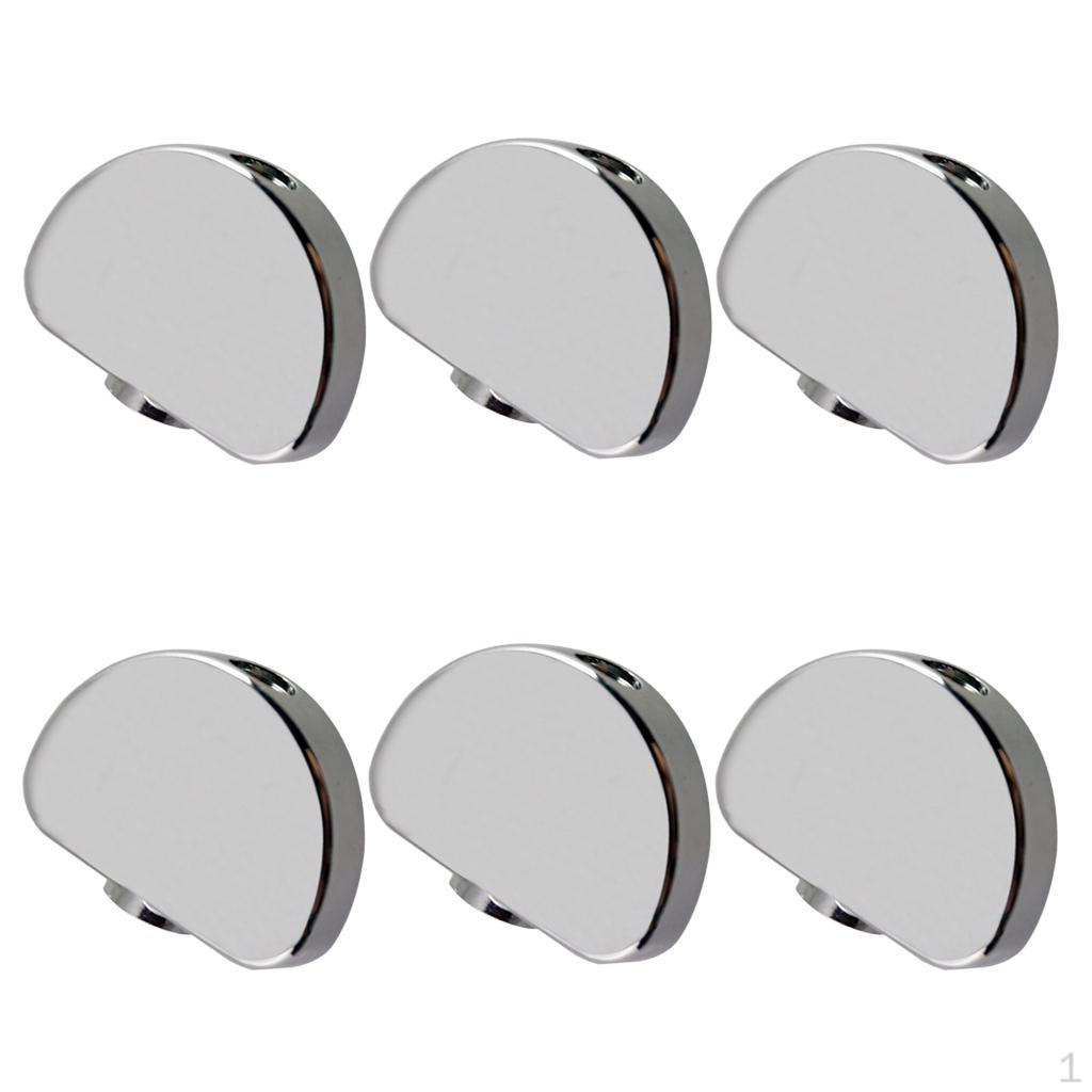 6 Pieces guitar Instruments tuning Pegs Keys Zinc Alloy Button Silver Part