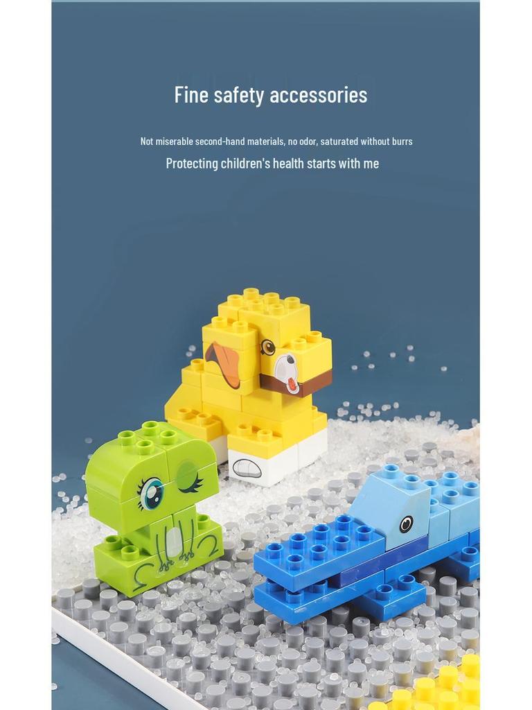 Children's Multifunctional Building Block Table for Early Education and Brain Training