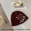 Colorful Button Beanie Hat Cuffed Personality Cold Cap Fashion Knitted Hat