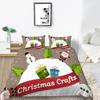 Christmas Gift Quilt Cover Pillowcase Two Or Three Piece Set 3D Digital Printing Polyester