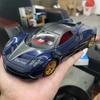1/24 Scale Huayra Diecast Car Model Toy, Pull Back Toy Vehicle with Sound and Light for Kids Toddler Boys Girls Gift Collection