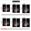 Set Of 2 Flat Printing Merry Christmas Curtains Cozy Winter Village Evening Scene Digital Printed Polyester Drapes Family Party Curtain Made
