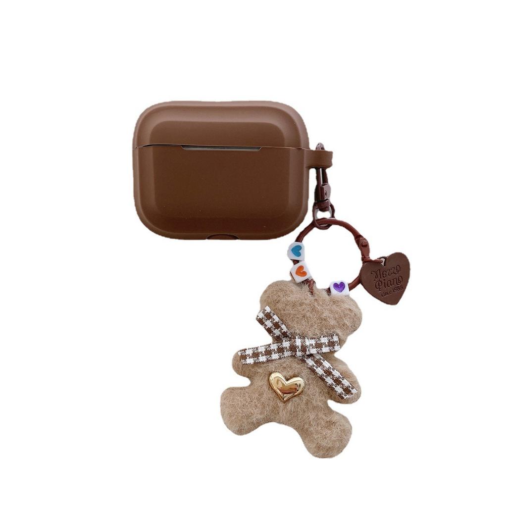 Autumn and winter Plush Bear is suitable for Apple AirPods 1st Generation Bluetooth Earphone Protective Case, Pro 1st Generation earphone case