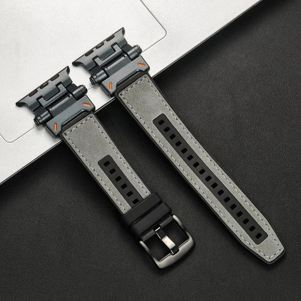 TPU Sport Strap For Apple Watch 9 45mm Ultra 2 49MM 44mm 42mm Silicone Bracelet for iWatch9 8 SE 7 6 4 5 3 2 1 Band Accessories