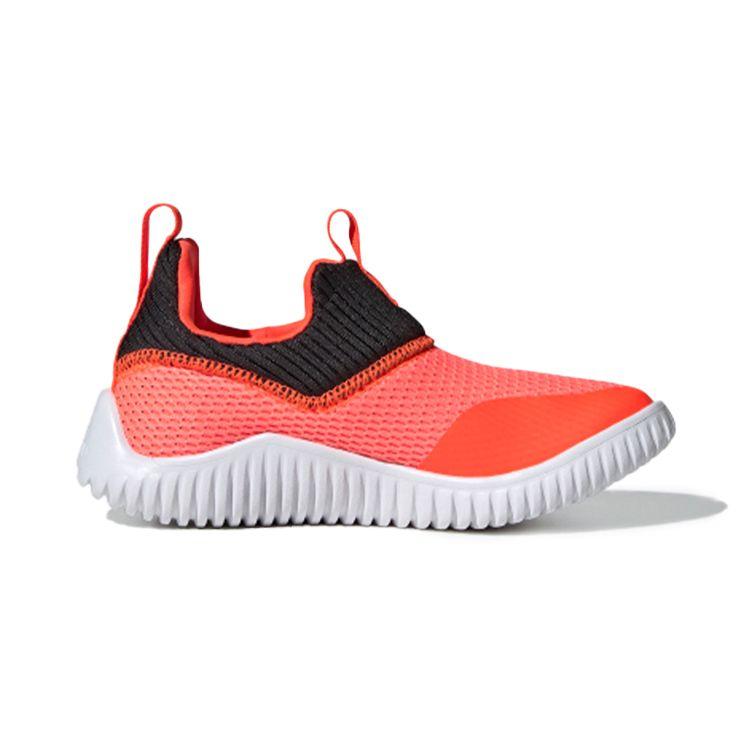 Adidas Rapidazen 2 Comfortable Casual Non-Slip Breathable Low-Top Kids Running Shoes Kids Running Shoes Orange Black FV2606