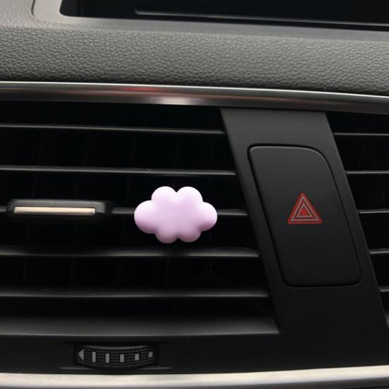 Modern Cloud Decor Clips Small Resin Compact
