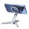 Travel Phone Holder Tripod Magnetic Phone Mount Portable Aluminum Clip  for Handfree Viewing Live Streaming