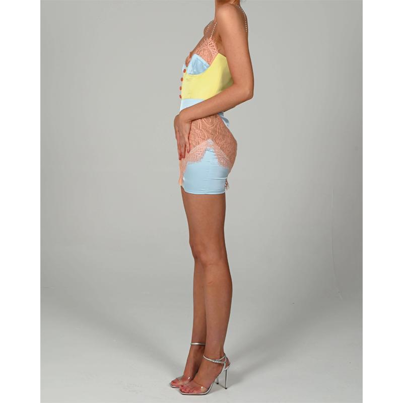 Elegant bodycon sexy Women's dress for women summer lace patchwork mini party dresses woman robe femme ladies vestidos mujer